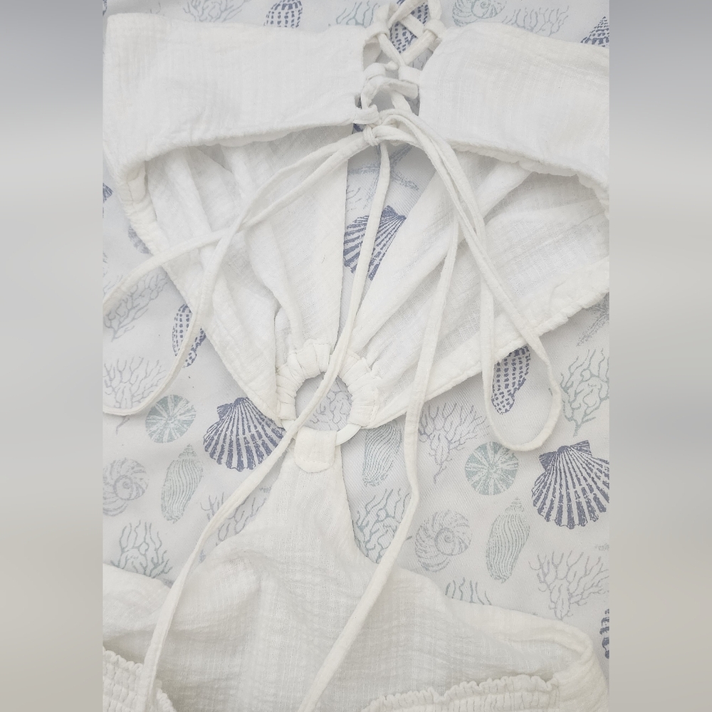 Maaji White Embellished Tiered Maxi Dress - Picture 7 of 11